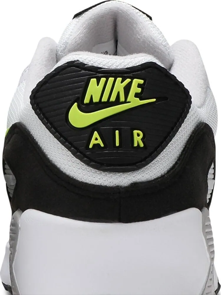 Кроссовки Nike Air Max 90 GS 'White Hot Lime' — изображение 7 из 8, белый