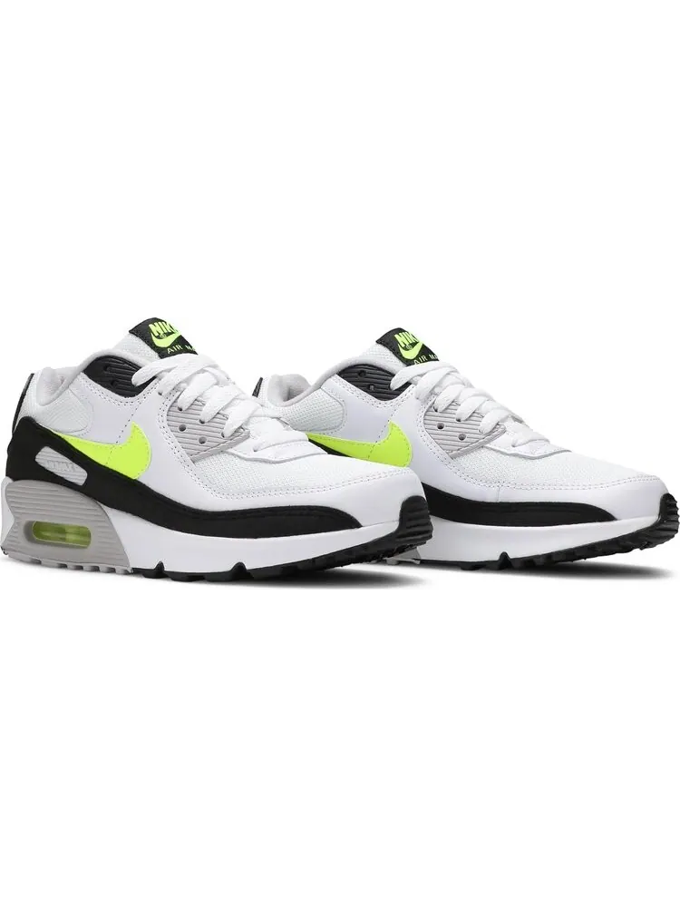 Кроссовки Nike Air Max 90 GS 'White Hot Lime' — изображение 8 из 8, белый