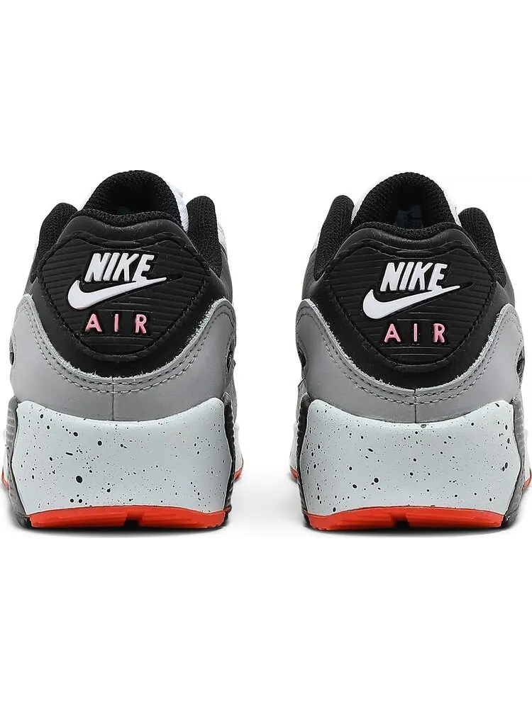 Кроссовки Nike Air Max 90 Leather GS 'White Turf Orange Speckled' — изображение 6 из 8, белый
