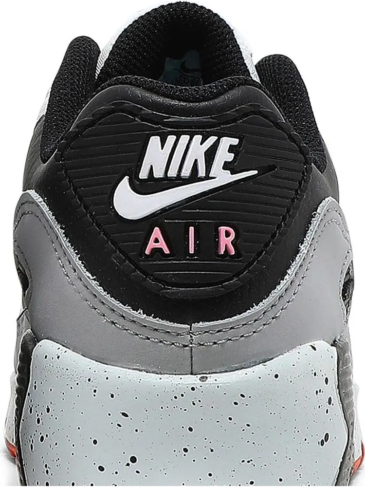 Кроссовки Nike Air Max 90 Leather GS 'White Turf Orange Speckled' — изображение 7 из 8, белый