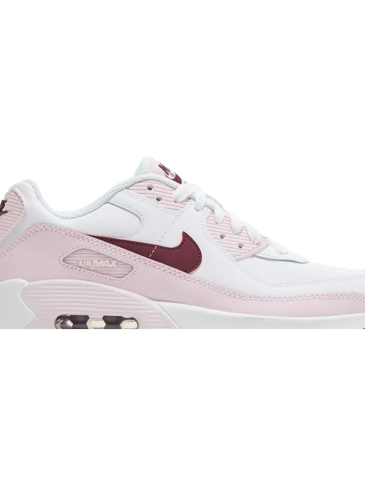 Кроссовки Nike Air Max 90 Leather GS 'Pink Foam' — изображение 2 из 8, розовый