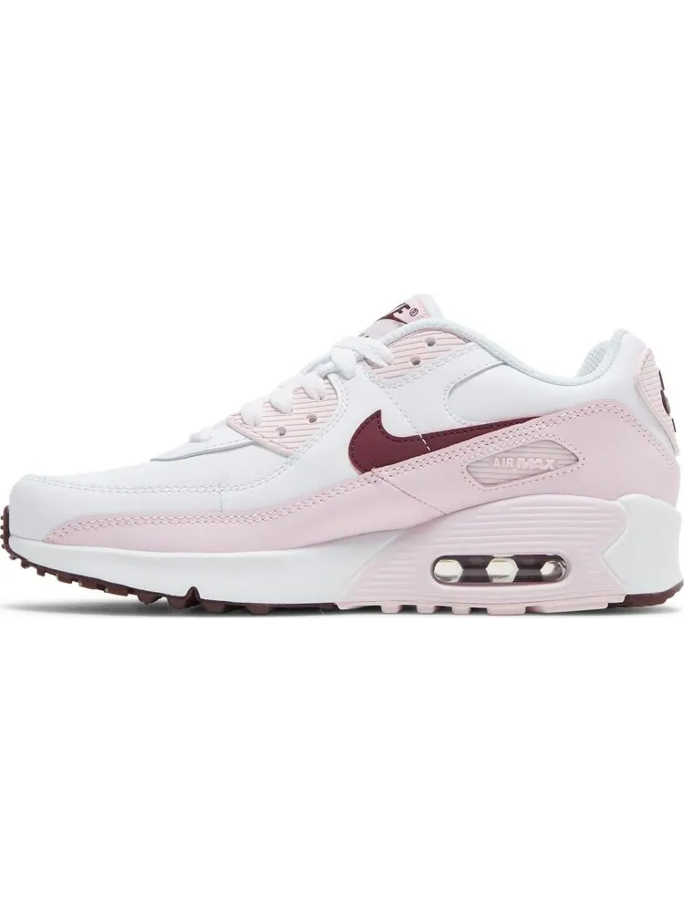 Кроссовки Nike Air Max 90 Leather GS 'Pink Foam' — изображение 3 из 8, розовый