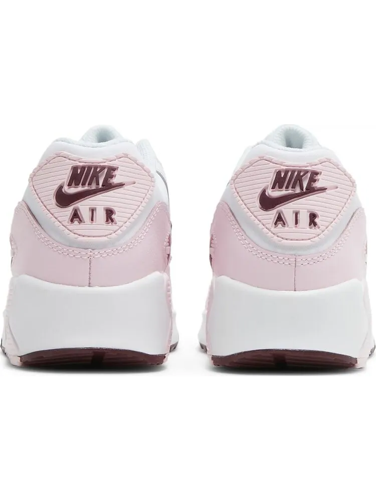 Кроссовки Nike Air Max 90 Leather GS 'Pink Foam' — изображение 6 из 8, розовый