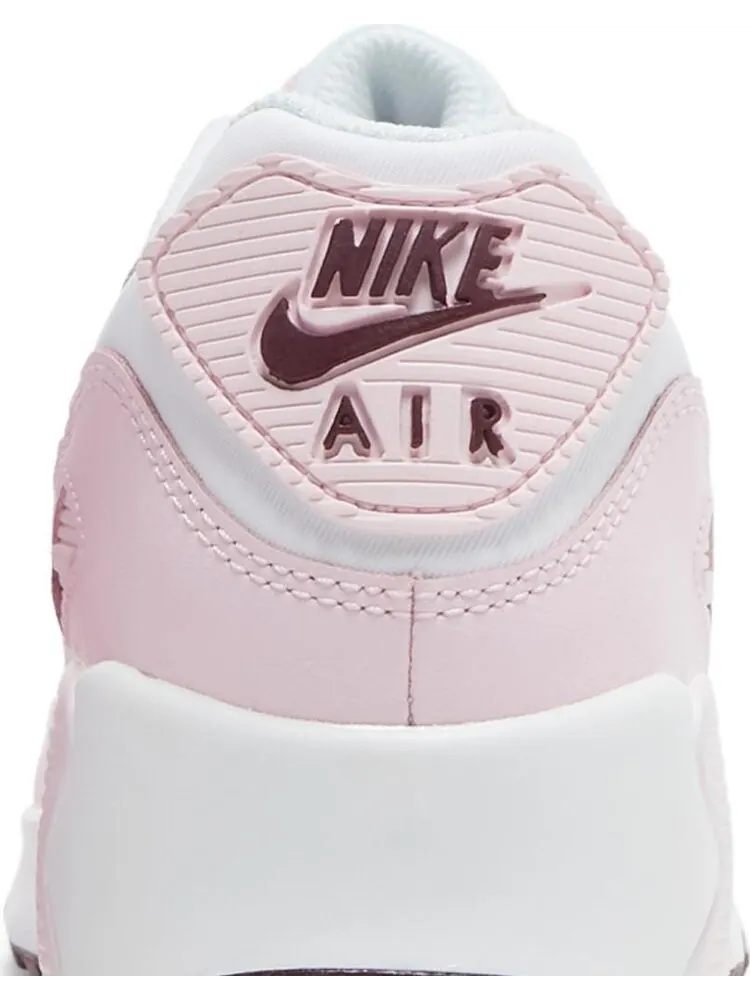 Кроссовки Nike Air Max 90 Leather GS 'Pink Foam' — изображение 7 из 8, розовый