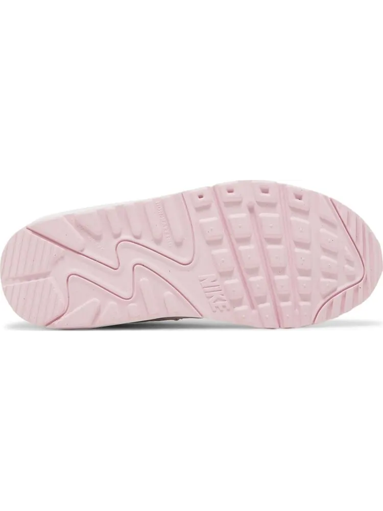 Кроссовки Nike Air Max 90 Leather GS 'White Pink Foam' — изображение 4 из 8, белый