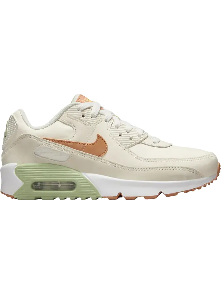 Кроссовки Air Max 90 Leather GS 'Pale Ivory Honeydew' — изображение 1 из 1, бежевый