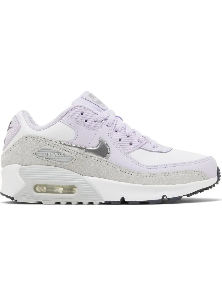 Кроссовки Nike Air Max 90 Leather GS 'Violet Frost' — изображение 1 из 8, фиолетовый