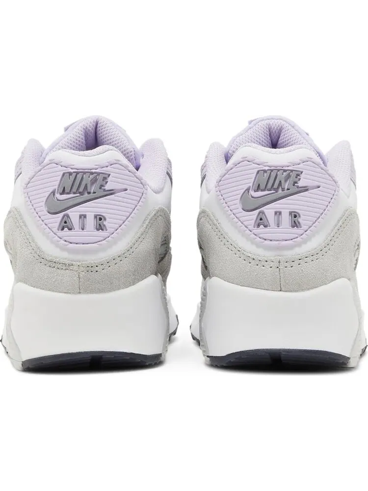 Кроссовки Nike Air Max 90 Leather GS 'Violet Frost' — изображение 6 из 8, фиолетовый