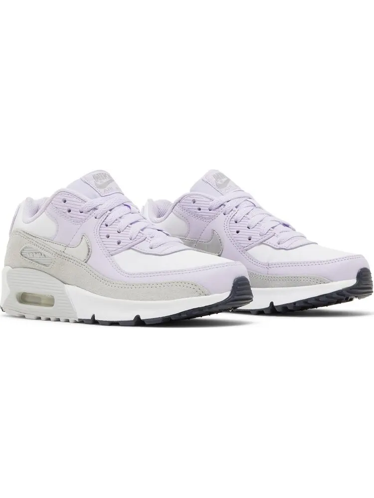 Кроссовки Nike Air Max 90 Leather GS 'Violet Frost' — изображение 8 из 8, фиолетовый