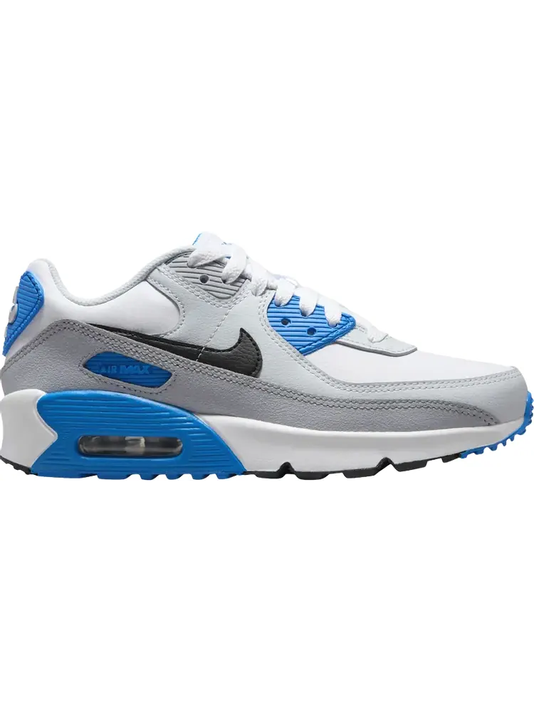 Кроссовки Air Max 90 Leather GS 'Platinum Photo Blue' — изображение 1 из 1, серый