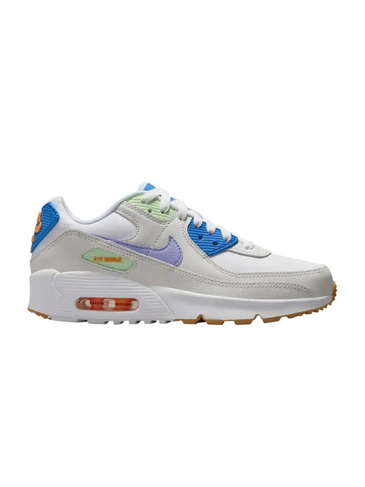 Кроссовки Nike Air Max 90 Leather GS — изображение 1 из 1, белый