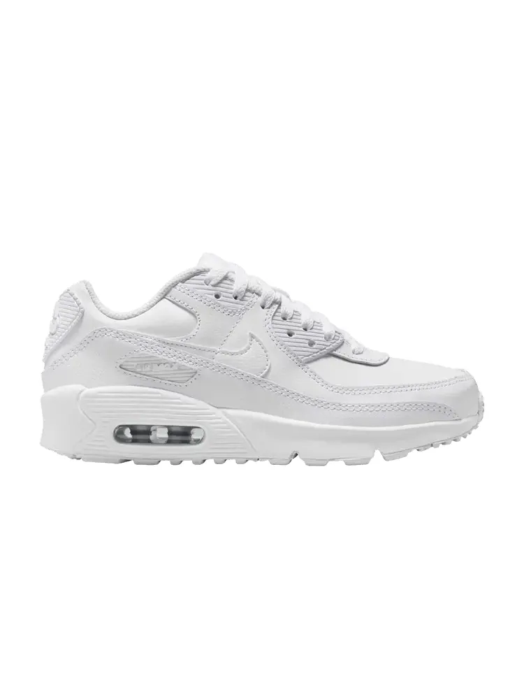 Кроссовки Nike Air Max 90 Leather GS 'White Metallic Silver' — изображение 1 из 1