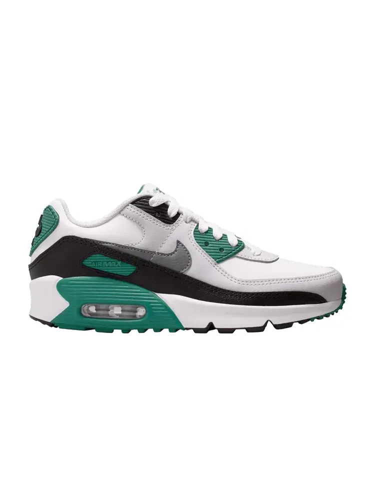 Кроссовки Nike Air Max 90 Leather GS, Evergreen Aura — изображение 1 из 1, белый