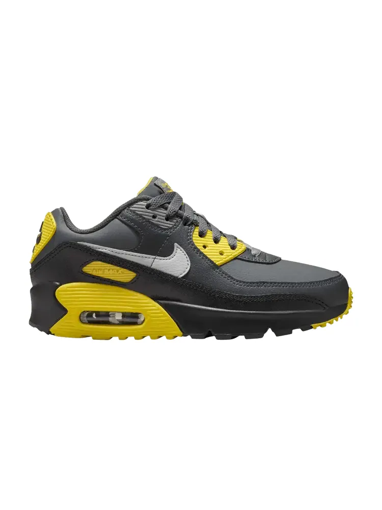 Кроссовки Nike Air Max 90 Leather GS 'Smoke Grey Lightning' — изображение 1 из 1