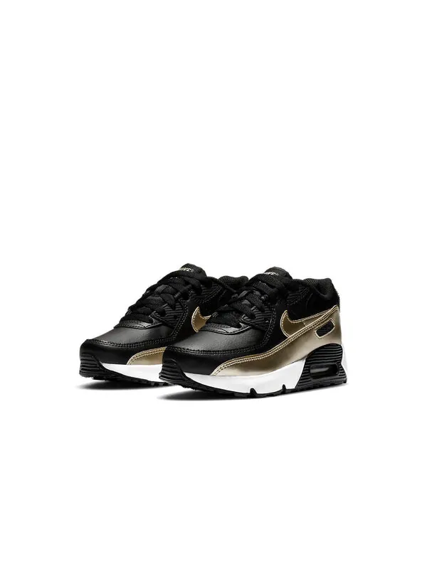 Кроссовки Nike Air Max 90 LTR PS — изображение 3 из 4, черный/золотистый