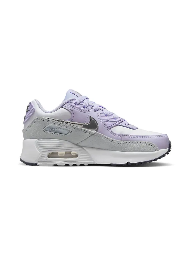 Кроссовки Nike Air Max 90 LTR PS — изображение 2 из 4, фиолетовый/бежевый