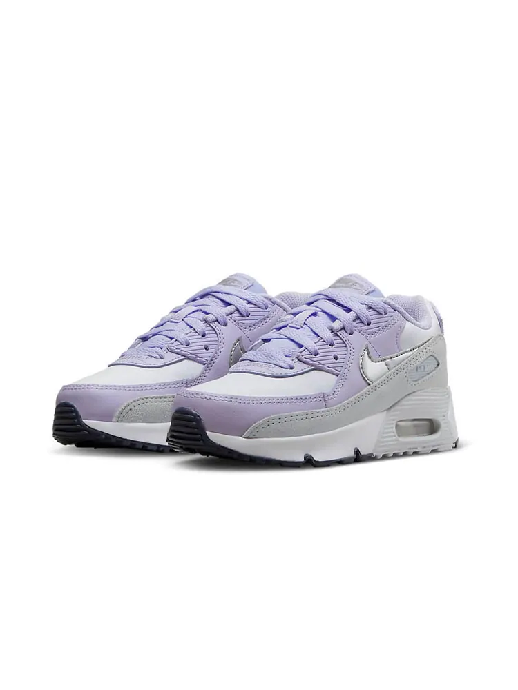 Кроссовки Nike Air Max 90 LTR PS — изображение 3 из 4, фиолетовый/бежевый