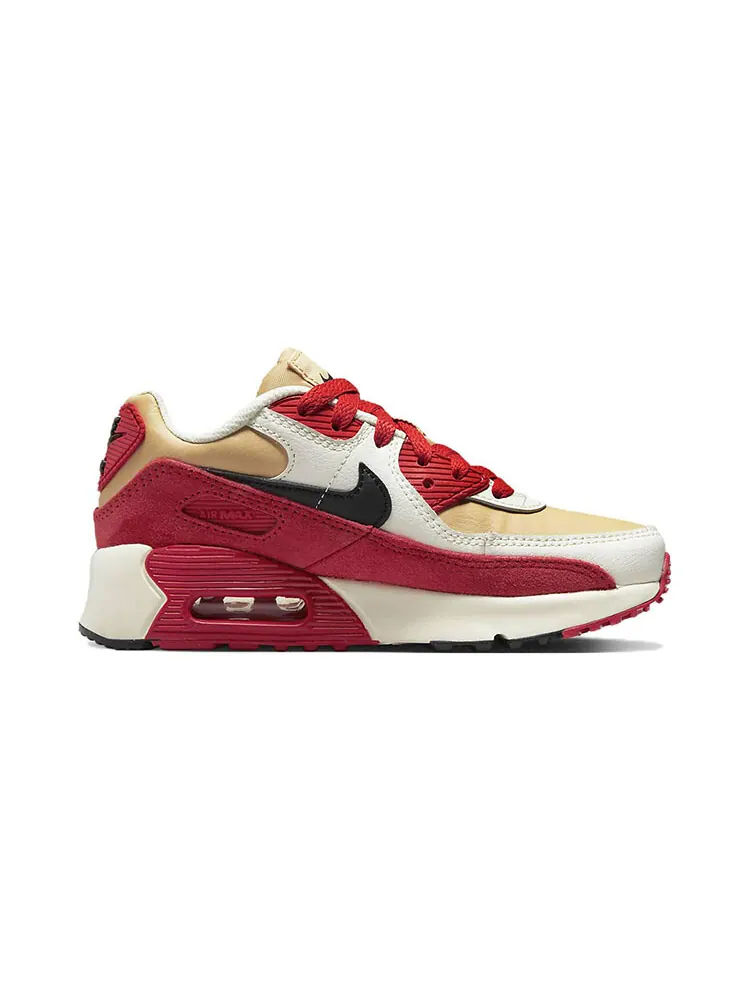 Кроссовки Nike Air Max 90 LTR PS — изображение 2 из 6, красный/белый/бежевый