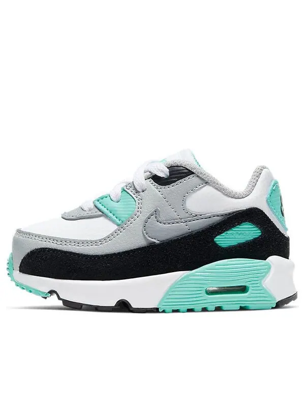 Кроссовки Nike Air Max 90, серый/черный/бирюзовый — изображение 1 из 4, серый/черный/зеленый