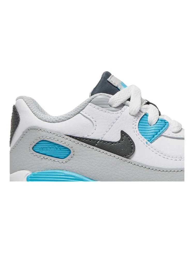 Кроссовки Nike Air Max 90 TD 'White Chlorine Blue' — изображение 3 из 9, белый/серый/синий