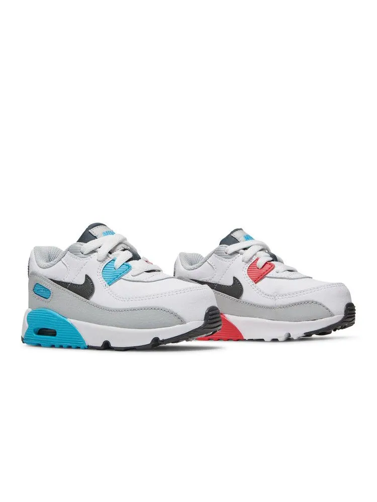 Кроссовки Nike Air Max 90 TD 'White Chlorine Blue' — изображение 9 из 9, белый/серый/синий