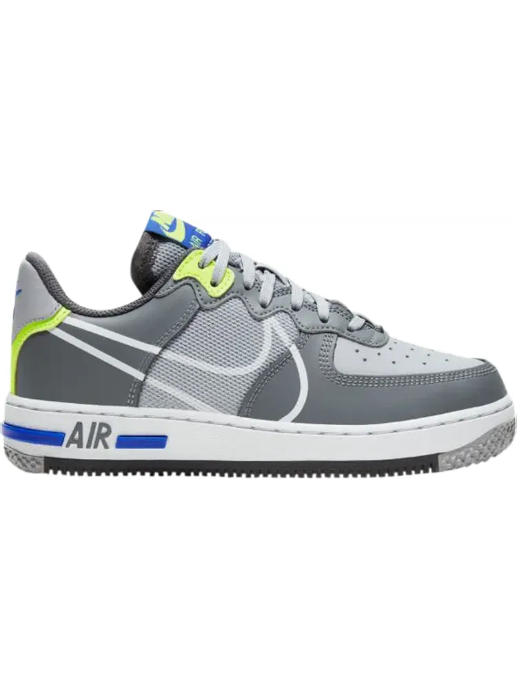 Кроссовки Nike Air Force 1 React GS 'Wolf Grey' — изображение 1 из 1, серый