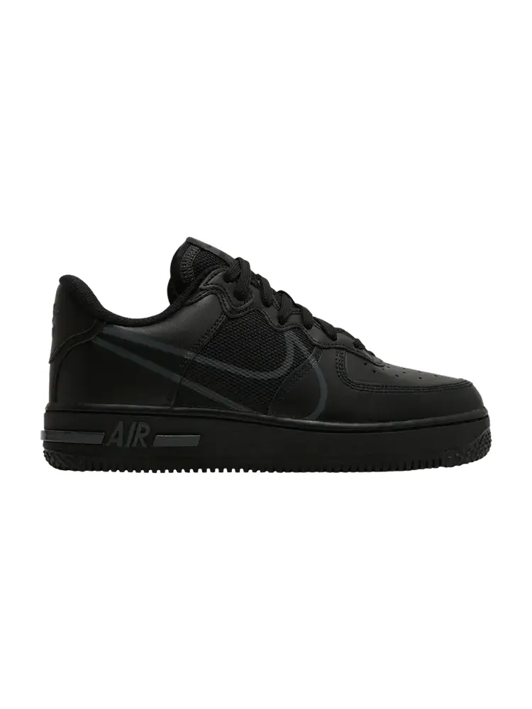 Кроссовки Nike Air Force 1 React GS 'Black' — изображение 1 из 9, черный