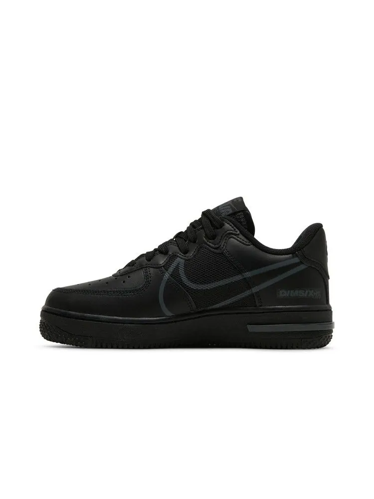 Кроссовки Nike Air Force 1 React GS 'Black' — изображение 4 из 9, черный