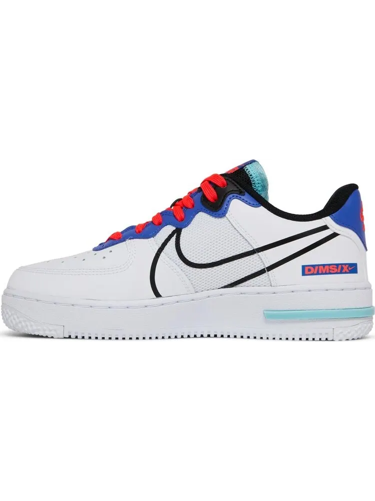 Кроссовки Nike Air Force 1 React GS 'Astronomy Blue Laser Crimson' — изображение 3 из 8, белый