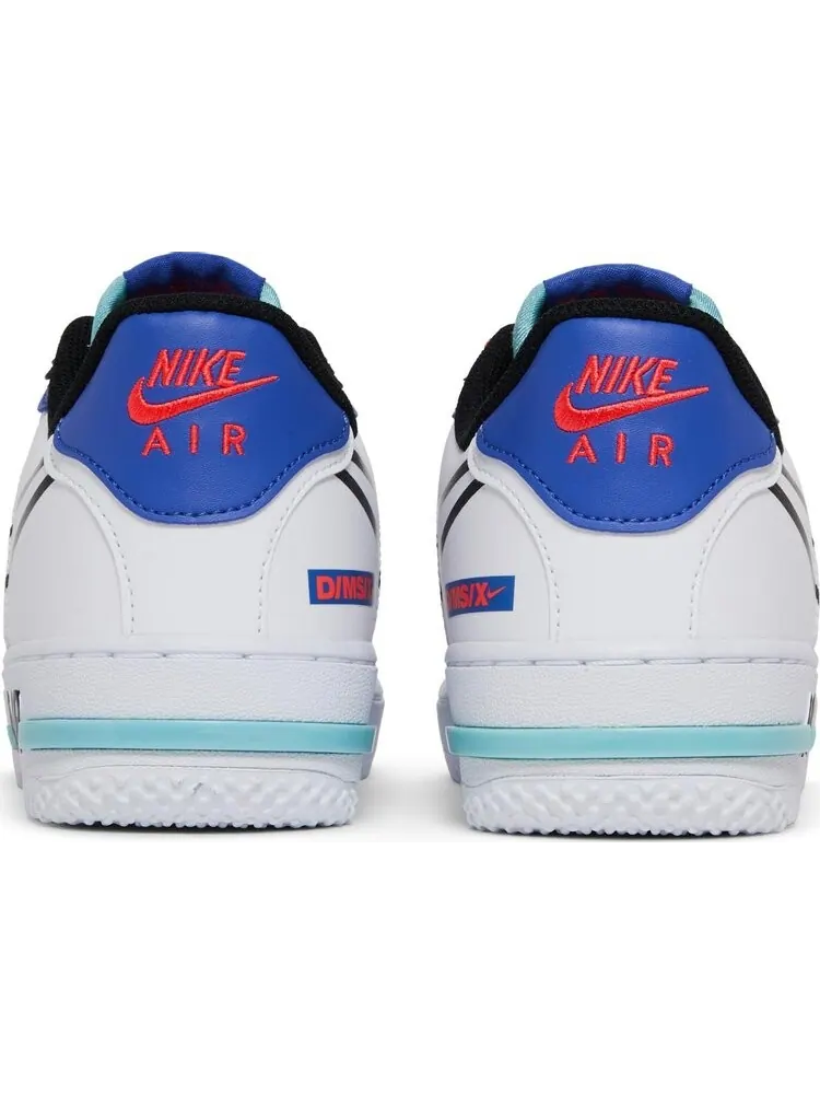 Кроссовки Nike Air Force 1 React GS 'Astronomy Blue Laser Crimson' — изображение 6 из 8, белый