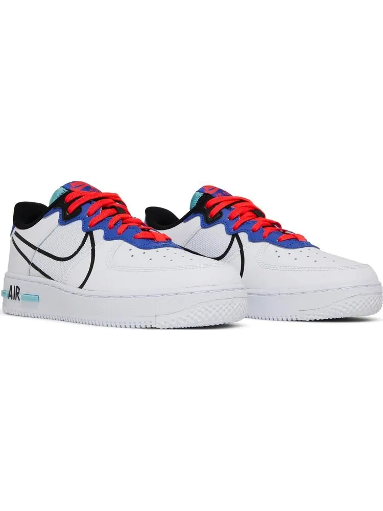 Кроссовки Nike Air Force 1 React GS 'Astronomy Blue Laser Crimson' — изображение 8 из 8, белый