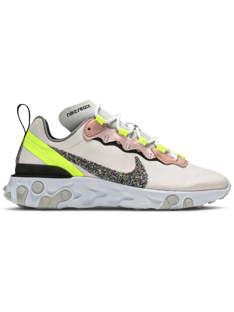 Кроссовки Nike Wmns React Element 55 Premium 'Light Soft Pink Volt' — изображение 1 из 8, розовый
