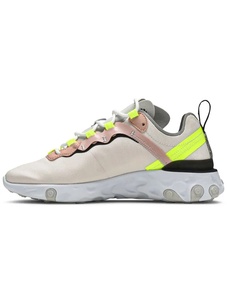 Кроссовки Nike Wmns React Element 55 Premium 'Light Soft Pink Volt' — изображение 3 из 8, розовый