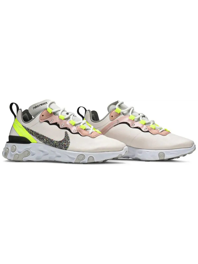 Кроссовки Nike Wmns React Element 55 Premium 'Light Soft Pink Volt' — изображение 8 из 8, розовый