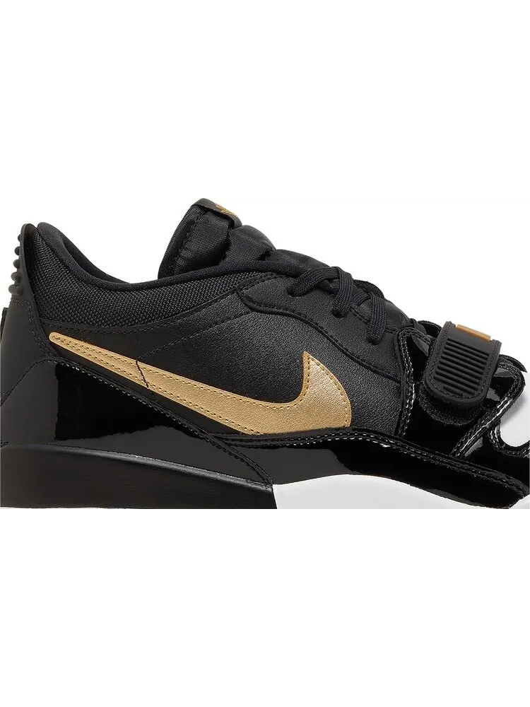 Кроссовки Jordan Legacy 312 Low Black Metallic Gold — изображение 2 из 8, черный