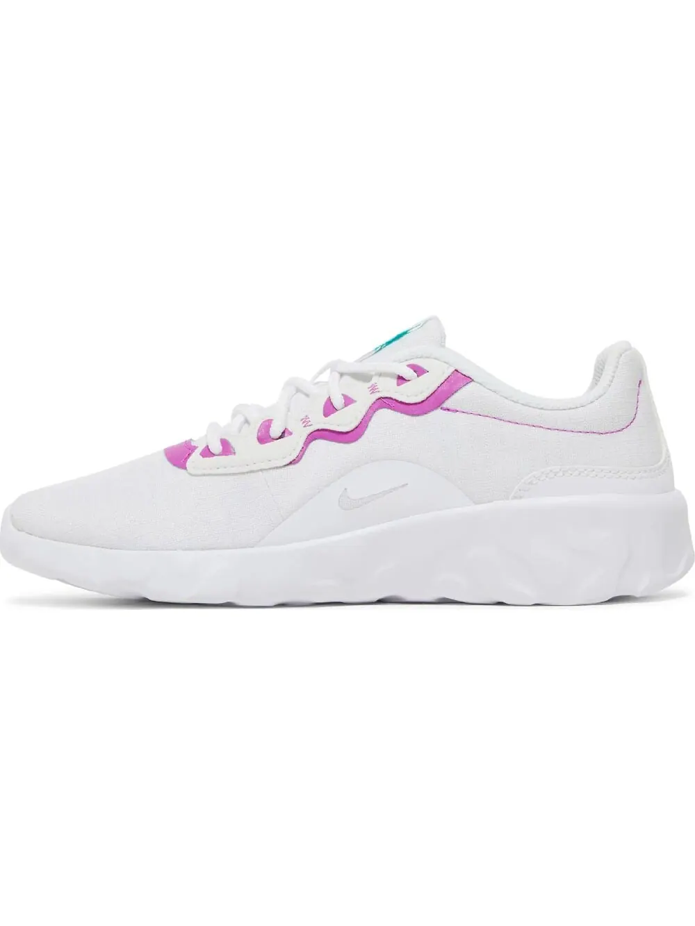 Кроссовки Nike Wmns Explore Strada White Light Aqua — изображение 1 из 5, белый/голубой/фиолетовый