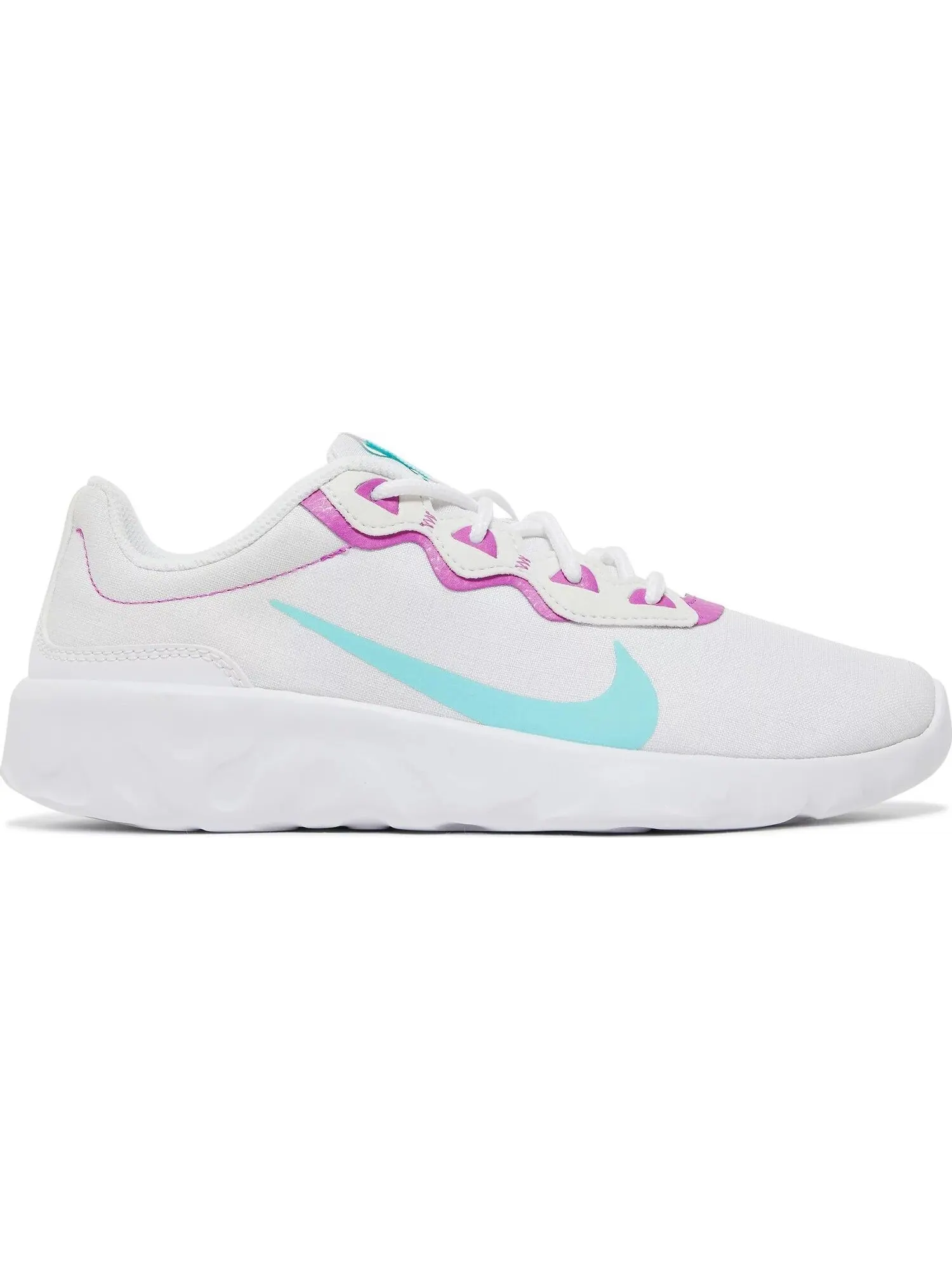Кроссовки Nike Wmns Explore Strada White Light Aqua — изображение 2 из 5, белый/голубой/фиолетовый