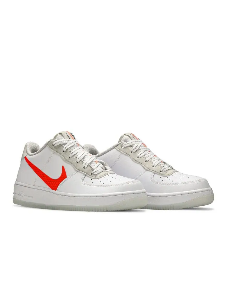 Кроссовки Nike Air Force 1 LV8 3 GS — изображение 8 из 8, белый оранжевый