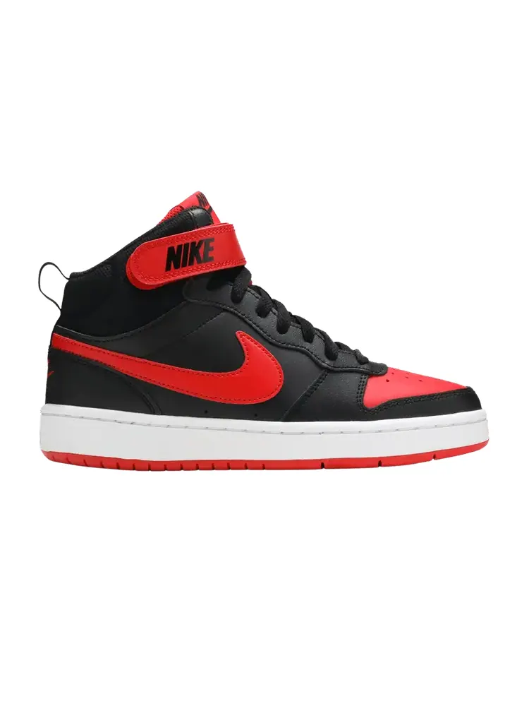 Кроссовки Nike Court Borough Mid 2 GS 'Bred' — изображение 1 из 9, черный/белый/красный