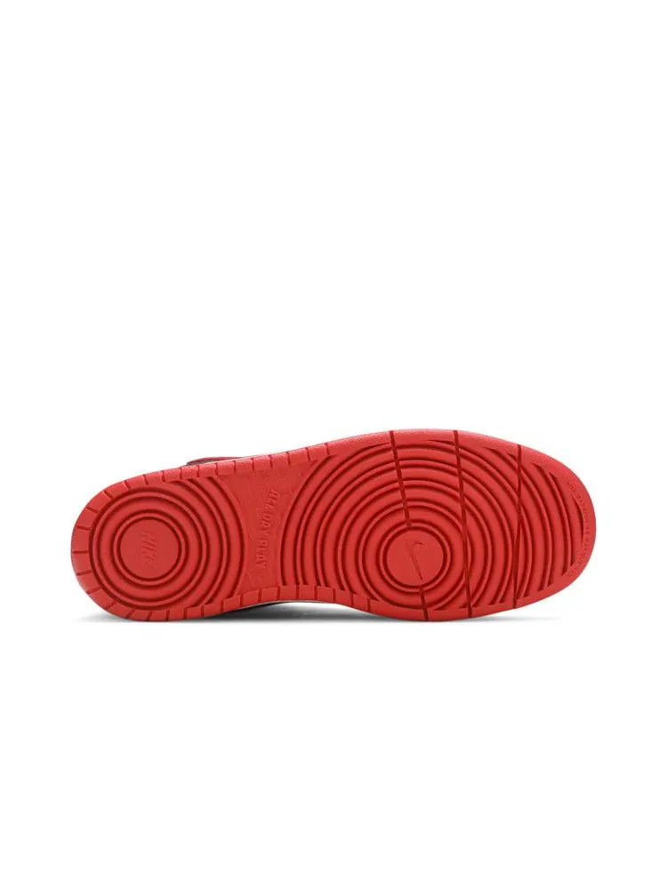 Кроссовки Nike Court Borough Mid 2 GS 'Bred' — изображение 5 из 9, черный/белый/красный