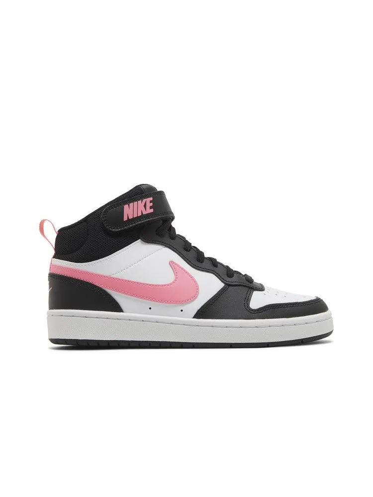 Кроссовки Nike Court Borough Mid 2 GS 'White Sunset Pulse' — изображение 2 из 9, черный//белый