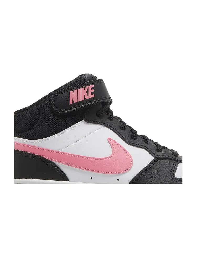 Кроссовки Nike Court Borough Mid 2 GS 'White Sunset Pulse' — изображение 3 из 9, черный//белый