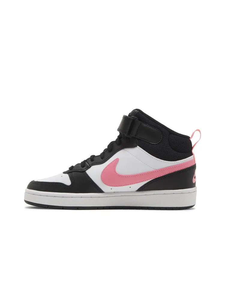 Кроссовки Nike Court Borough Mid 2 GS 'White Sunset Pulse' — изображение 4 из 9, черный//белый