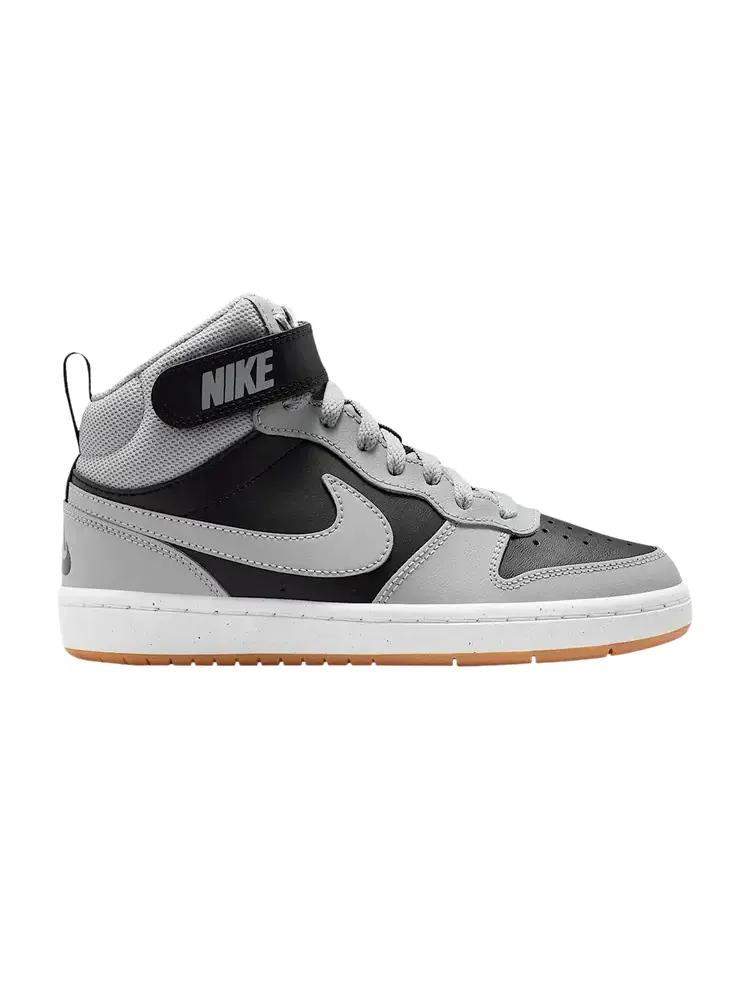 Кроссовки Nike Court Borough Mid 2 GS 'Black White' — изображение 1 из 1, черный