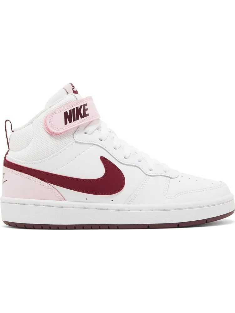 Кроссовки Nike Court Borough Mid 2 GS 'Pink Foam' — изображение 1 из 8, белый