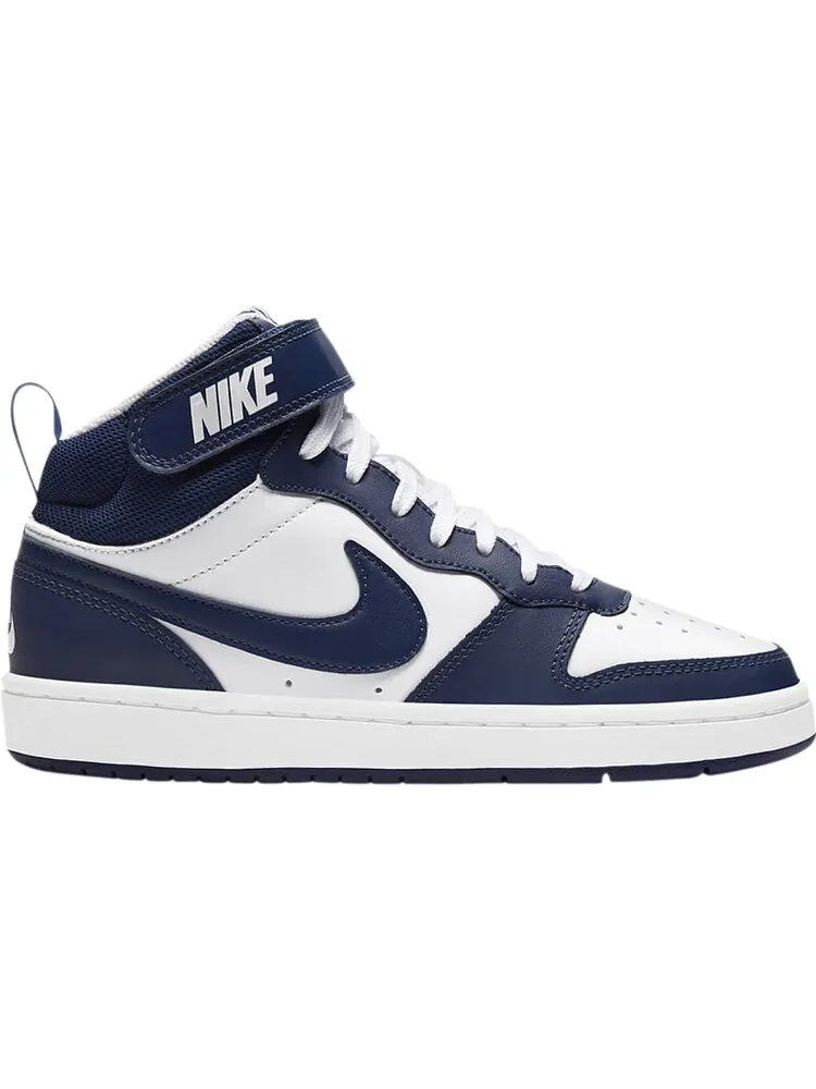 Кроссовки Nike Court Borough Mid 2 GS 'White Signal Blue' — изображение 1 из 1, синий