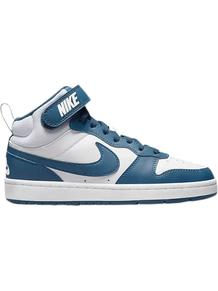 Кроссовки Nike Court Borough Mid 2 GS 'White Marina' — изображение 1 из 1, белый
