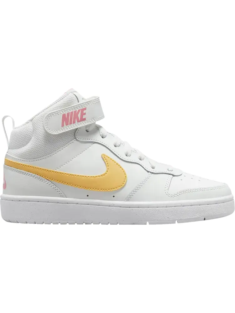 Кроссовки Court Borough Mid 2 GS 'White Topaz Gold' — изображение 1 из 1, белый