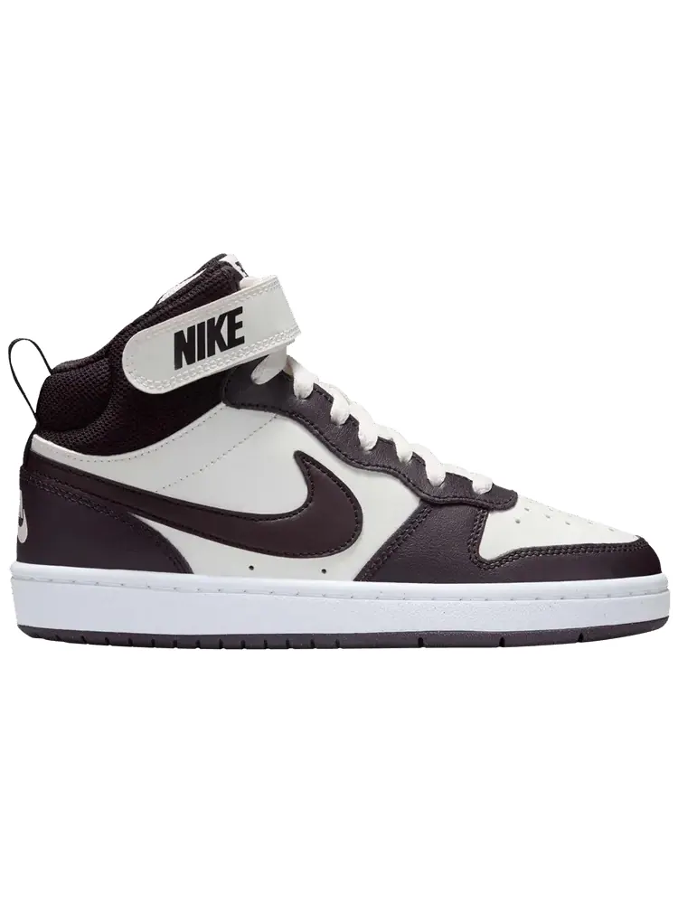 Кроссовки Nike Court Borough Mid 2 GS 'Burgundy White' — изображение 1 из 1, бордовый белый