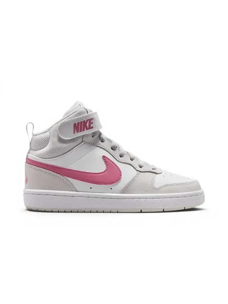 Кроссовки Nike Court Borough Mid 2 GS — изображение 1 из 1, белый серый